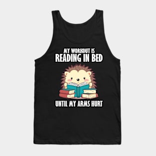 Hedgehog and reading lover shirt Tank Top